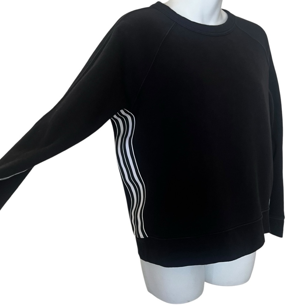 Athleta 24/7 Striped Crew Sweatshirt Size S